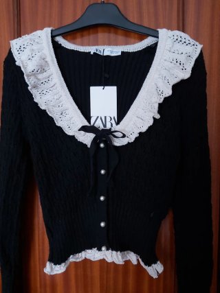 Zara Chaqueta estilo vintage volantes (40€ orig.)