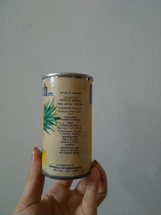 Lattina Monarch succo ananas vintage anni 70