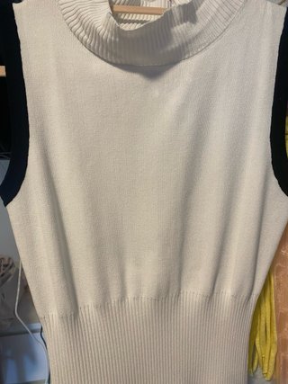 Vestido blanco y negro