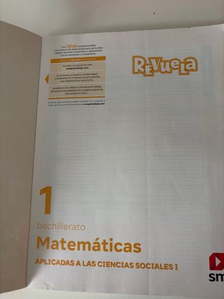 Matemáticas aplicadas a las Ciencias Sociales 1...