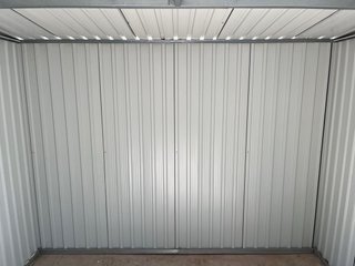 Casetta da Giardino in Metallo Grigio Antracite