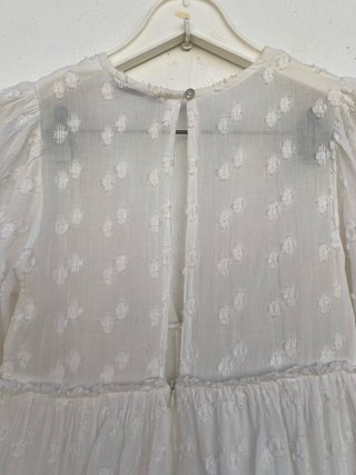 Vestido Corto Blanco Pull & Bear
