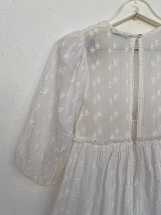 Vestido Corto Blanco Pull & Bear