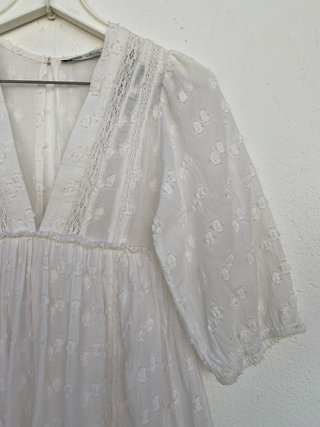 Vestido Corto Blanco Pull & Bear