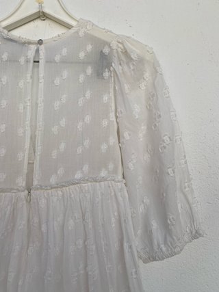 Vestido Corto Blanco Pull & Bear
