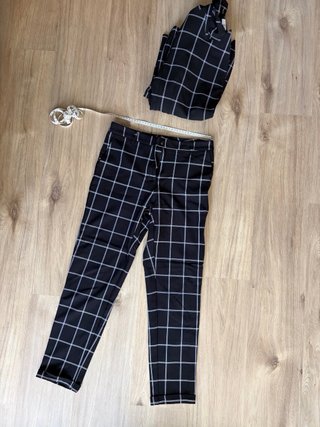 Traje de cuadros blazer y pantalón