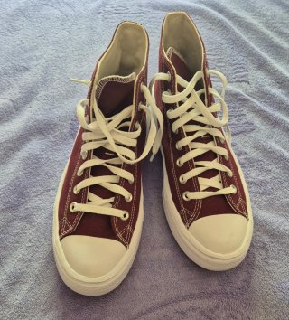Converse plataforma granate talla 42