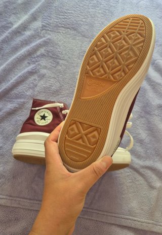 Converse plataforma granate talla 42