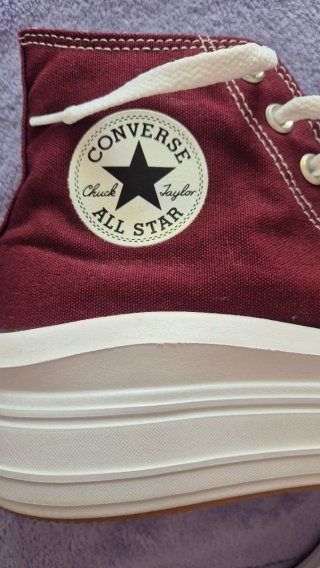Converse plataforma granate talla 42