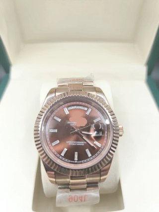 Reloj Day-Date 41mm Oro Rosa Chocolate