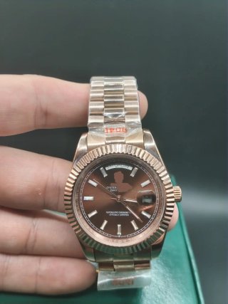 Reloj Day-Date 41mm Oro Rosa Chocolate