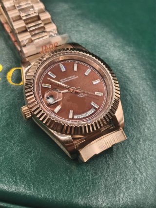 Reloj Day-Date 41mm Oro Rosa Chocolate