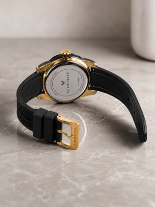 Reloj Viceroy Original Hombre Negro y Oro Rosa |