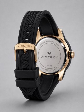 Reloj Viceroy Original Hombre Negro y Oro Rosa |