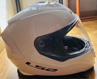 2 Cascos LS2 Blancos (Storm L + Rookie S)