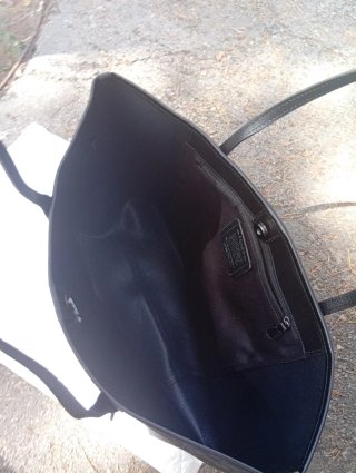 Bolso Coach Negro/Gris