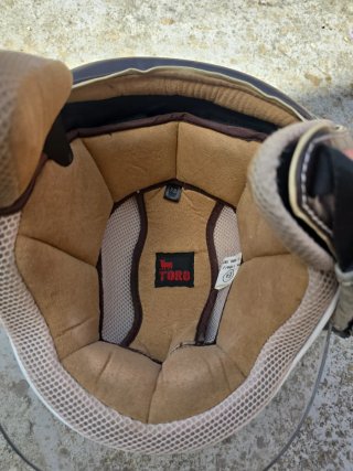 Casco Moto Scooter Toro Blanco