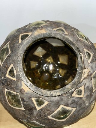 FAROLES DE FORJA Y CRISTAL