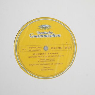 BRAHMS - 4 SINFONIAS - CLAUDIO ABBADO - VINILOS