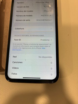 iPhone X 256 GB blanco (Leer bien)