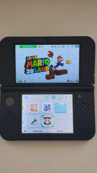 Nintendo New 3DS XL Blu (Schermo IPS superiore) + Giochi