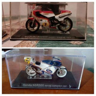 2 modellini moto Suzuki  e Honda scala 1:24