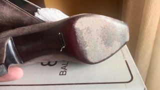Zapatos Balenciaga Marrones y Dorados