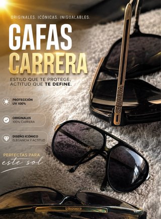 Gafas de sol Carrera doradas
