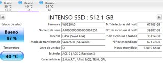 SSD Intenso 512GB SATA III 2,5