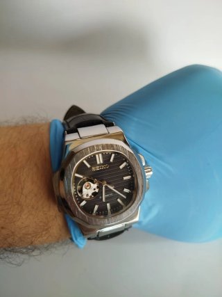 Reloj Seiko Mod Nautilus Open Heart Automático