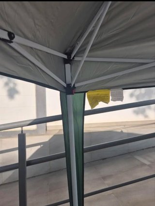 Carpa 3x3m Toldo Jardín/Camping Beige