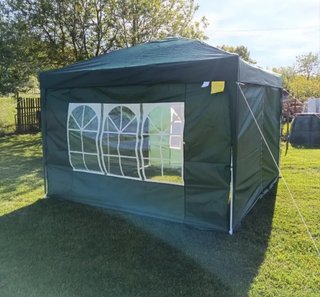 Carpa 3x3m Toldo Jardín/Camping Beige