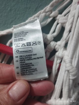 Chaleco de algodón estilo hippy