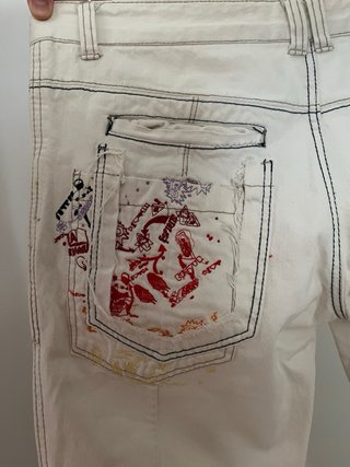 Pantalón Desigual Blanco