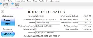SSD Intenso 512GB SATA III