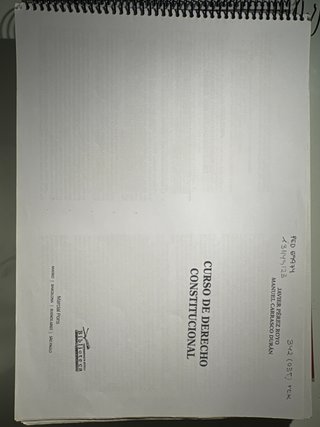 Curso de Derecho Constitucional. Javier Pérez Royo