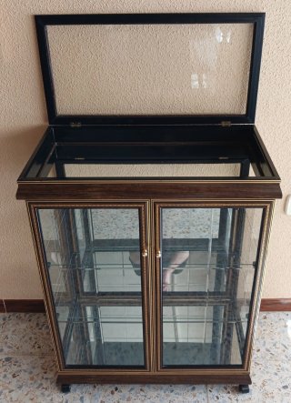 Vitrina Expositora Italiana Cristal Abatible