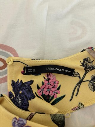 Vestido Sfera flores amarillo Talla M