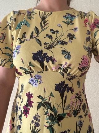 Vestido Sfera flores amarillo Talla M