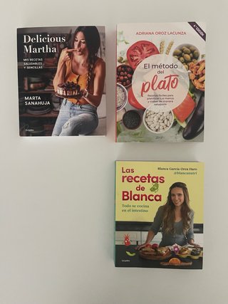 Lote de 3 libros de cocina saludable