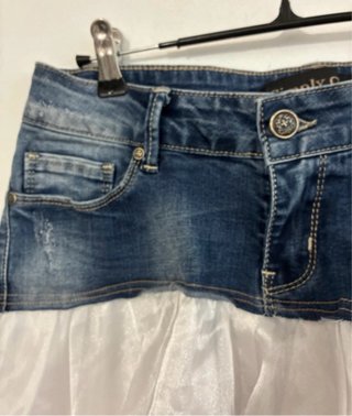 Falda Upcycling Denim/Tulle Talla 36/38