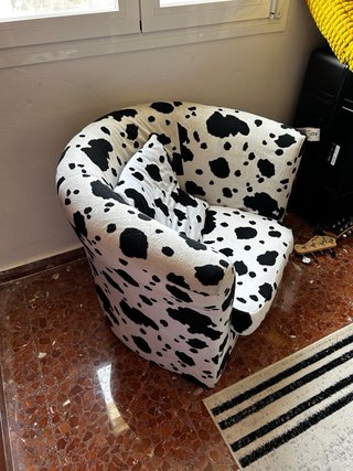 Sillón estampado animal print