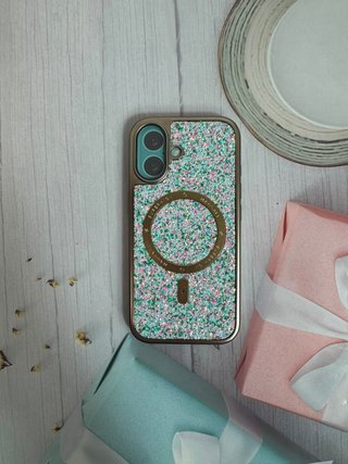 Funda Glitter iPhone 17. Precio Unidad