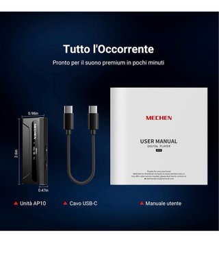 MECHEN AP10 Amplificatore Cuffie DAC ES902