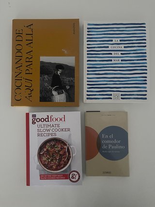 Lote de 4 libros de cocina gourmet y gastronomía