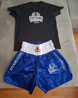 Conjunto Kick Boxing TOP RING Talla S Niño 10 años