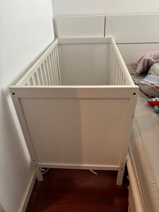Cuna Ikea Sundvik Blanca con colchón