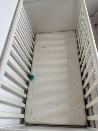 Cuna Ikea Sundvik Blanca con colchón