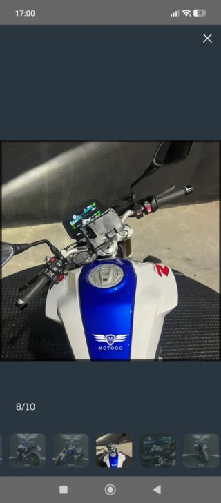 BMW F900R Azul/Blanco Moto Naked