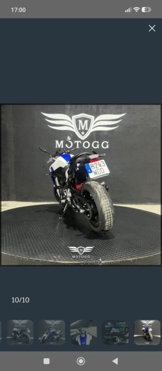 BMW F900R Azul/Blanco Moto Naked